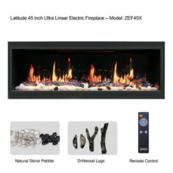 Litedeer Homes Latitude 45 Inch Ultra Slim Built-in Electric Linear Fireplace 13 Litedeer Homes Latitude 45 Inch Ultra Slim Built-in Electric Linear Fireplace -Fireplace Specialty Store litedeer homes latitude 45 inch ultra slim built in electric fireplace 101
