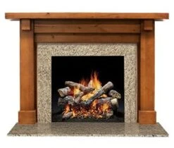 Majestic Battlefield C Knotty Alder Wood Fireplace Mantel