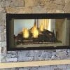 Majestic 42 Inch Designer Radiant Wood-Burning See Through Fireplace