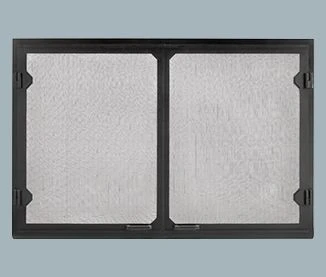 Majestic Grand Vista Black Cabinet Style Mesh Doors For SB80 - GV80BK 3 Majestic Grand Vista Black Cabinet Style Mesh Doors For SB80 - GV80BK