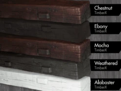 MantelX TimberX 5 Foot Cast Stone Fireplace Mantel Shelf