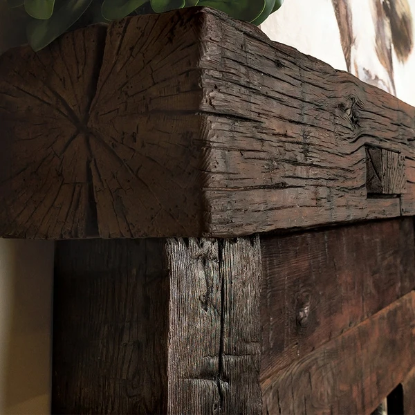 MantelX TimberX 5 Foot Cast Stone Fireplace Mantel Shelf 4 MantelX TimberX 5 Foot Cast Stone Fireplace Mantel Shelf - Image 2