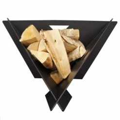 MF Fire 33 Inch Delta Collapsible Wood Burning Fire Pit -Fireplace Specialty Store mf fire delta collapsible wood burning firepit black 86