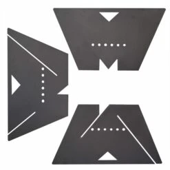 MF Fire 33 Inch Delta Collapsible Wood Burning Fire Pit -Fireplace Specialty Store mf fire delta collapsible wood burning firepit black 88