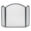 Minuteman Large Arched Trifold Fireplace Screen 2 Minuteman Large Arched Trifold Fireplace Screen -Fireplace Specialty Store minuteman sss 05l arched three part folding large fireplace screen graphite 90