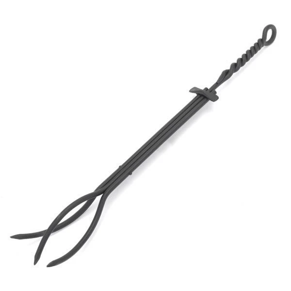 Minuteman Wrought Iron Twisted Rope Fireplace Tongs 3 Minuteman Wrought Iron Twisted Rope Fireplace Tongs