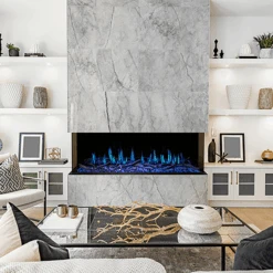 Modern Flames 44 Inch Landscape Pro Bay Front Peninsula Electric Fireplace -Fireplace Specialty Store modern flames 44 multi sided landscape pro built in electric fireplaces 114