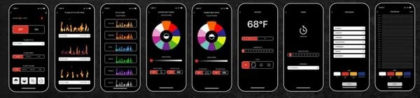 Modern Flames 52 Inch Orion Bay Front Electric Wall Fireplace 8 Modern Flames 52 Inch Orion Bay Front Electric Wall Fireplace - Image 6