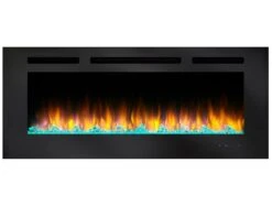 SimpliFire 60 Inch Allusion Recessed Linear Electric Wall Fireplace