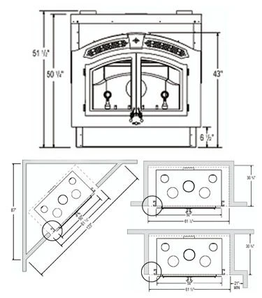 Napoleon High Country NZ6000 Wood Burning Fireplace 6 Napoleon High Country NZ6000 Wood Burning Fireplace - Image 4