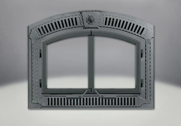Napoleon Wrought Iron Arched Faceplate With Grills And Keystone - FPWI3-H - High Country NZ3000H Fireplace 3 Napoleon Wrought Iron Arched Faceplate With Grills And Keystone - FPWI3-H - High Country NZ3000H Fireplace