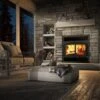 Osburn Stratford II Wood Fireplace With Ventis Chimney Pipe -Fireplace Specialty Store osburn stratford ii wood fireplace with chimney pipe 35