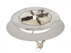 Outdoor Greatroom Company 48 Inch Round Crystal Fire Plus Gas Burner Kit - Electronic