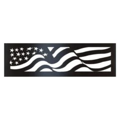 P&D Metal Works American Flag Wood Burning Fire Ring - 14 Gauge