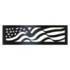 P&D Metal Works American Flag Wood Burning Fire Ring