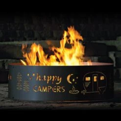 P&D Metal Works Happy Camper Wood Burning Fire Ring 5 P&D Metal Works Happy Camper Wood Burning Fire Ring -Fireplace Specialty Store p d metal works happy camper wood burning fire ring 46