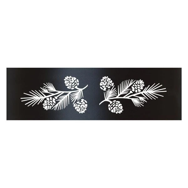 P&D Metal Works Pine Bough Wood Burning Fire Ring - 14 Gauge 3 P&D Metal Works Pine Bough Wood Burning Fire Ring - 14 Gauge