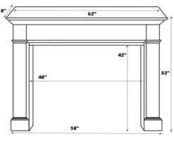 Pearl Mantels 520-48 Berkley MDF Fireplace Mantel Surround In White 12 Pearl Mantels 520-48 Berkley MDF Fireplace Mantel Surround In White -Fireplace Specialty Store pearl mantels 520 48 berkley mdf fireplace mantel in white 91