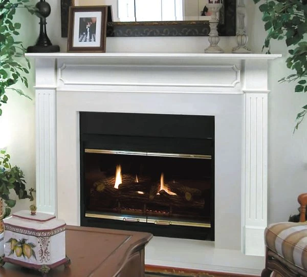 Pearl Mantels 520-48 Berkley MDF Fireplace Mantel Surround In White 3 Pearl Mantels 520-48 Berkley MDF Fireplace Mantel Surround In White