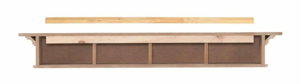 Pearl Mantels Shepherd White MDF Fireplace Mantel Shelf 5 Pearl Mantels Shepherd White MDF Fireplace Mantel Shelf - Image 3