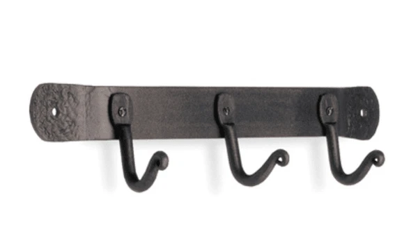 Pilgrim 3-Hook Iron Wall Rack 3 Pilgrim 3-Hook Iron Wall Rack