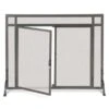 Pilgrim 39 Inch Forged Iron Fireplace Screen With Doors -Fireplace Specialty Store pilgrim 39 inch forged iron fireplace screen with doors 52