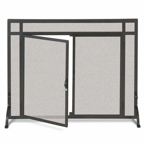 Pilgrim 39 Inch Forged Iron Fireplace Screen With Doors 5 Pilgrim 39 Inch Forged Iron Fireplace Screen With Doors - Image 3