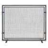 Pilgrim 39 Inch Sinclair Matte Black Single-Panel Mesh Fireplace Screen 1 Pilgrim 39 Inch Sinclair Matte Black Single-Panel Mesh Fireplace Screen -Fireplace Specialty Store pilgrim 39 inch sinclair matte black single panel mesh fireplace screen 40