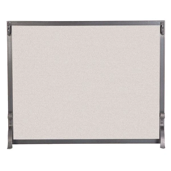 Pilgrim 39 Inch Single Panel Forged Iron Fireplace Screen 3 Pilgrim 39 Inch Single Panel Forged Iron Fireplace Screen