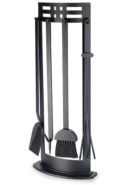 Pilgrim Matte Black Portfolio Fireplace Tool Set 3 Pilgrim Matte Black Portfolio Fireplace Tool Set