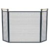 Pilgrim 51 Inch Calabar Tri-Panel Mesh Fireplace Screen 1 Pilgrim 51 Inch Calabar Tri-Panel Mesh Fireplace Screen -Fireplace Specialty Store pilgrim 51 inch calabar tri panel mesh fireplace screen 52