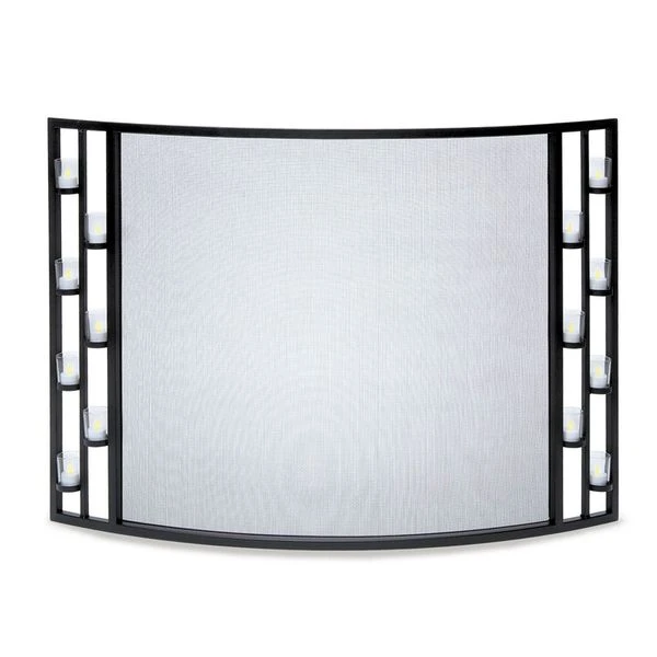 Pilgrim Bowed Candlewood Tea Light Fireplace Screen 3 Pilgrim Bowed Candlewood Tea Light Fireplace Screen