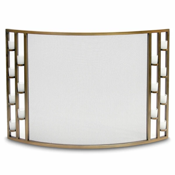 Pilgrim Bowed Candlewood Tea Light Fireplace Screen 4 Pilgrim Bowed Candlewood Tea Light Fireplace Screen - Image 2