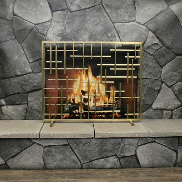 Pilgrim Contemporary Summer No Mesh Fireplace Screen 5 Pilgrim Contemporary Summer No Mesh Fireplace Screen - Image 3