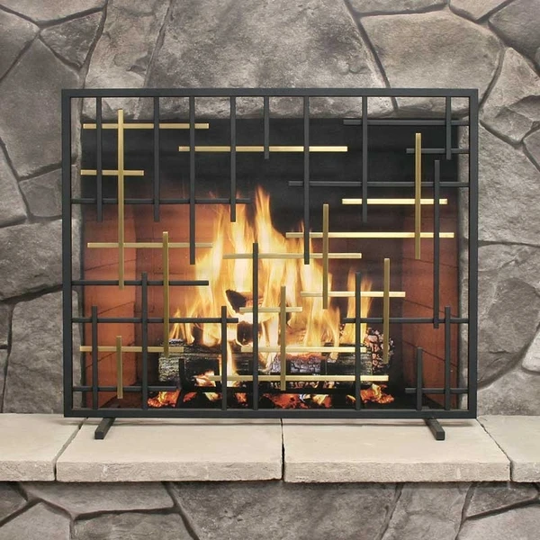 Pilgrim Contemporary Summer No Mesh Fireplace Screen 6 Pilgrim Contemporary Summer No Mesh Fireplace Screen - Image 4