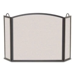 Pilgrim Small Tri Panel Arched Fireplace Screen