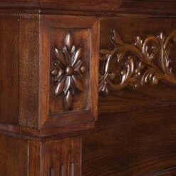 SEI 44 Inch Calvert Electric Fireplace With Decorative Carved Mantel -Fireplace Specialty Store sei 44 inch calvert electric fireplace with carved mantel 101