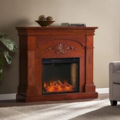 SEI 45 Inch Sicilian Alexa-Enabled Smart Electric Fireplace 9 SEI 45 Inch Sicilian Alexa-Enabled Smart Electric Fireplace -Fireplace Specialty Store sei 45 inch sicilian alexa enabled smart electric fireplace 73