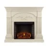 SEI 45 Inch Sicilian Electric Fireplace With Harvest Mantel -Fireplace Specialty Store sei 45 inch sicilian electric fireplace with harvest mantel 49