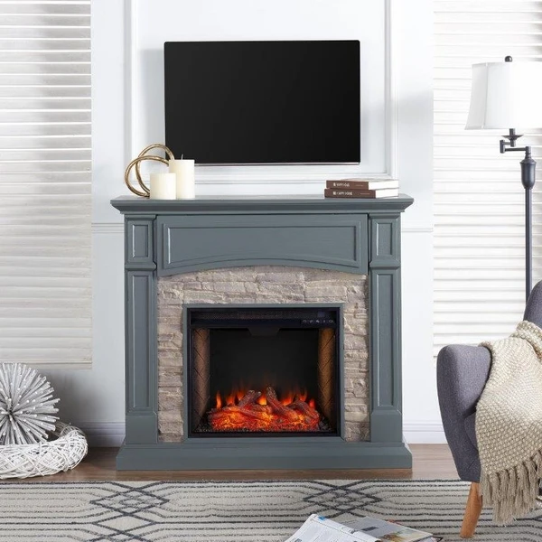 SEI 46 Inch Seneca Alexa-Enabled Smart Electric Fireplace 6 SEI 46 Inch Seneca Alexa-Enabled Smart Electric Fireplace - Image 4