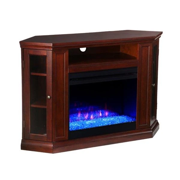 SEI 48 Inch Claremont Color Changing Conner Convertible Electric Fireplace 3 SEI 48 Inch Claremont Color Changing Conner Convertible Electric Fireplace