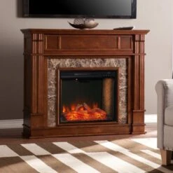 SEI 48 Inch Highgate Alexa-Enabled Smart Electric Fireplace -Fireplace Specialty Store sei 48 inch highgate alexa enabled smart electric fireplace 72