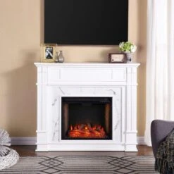 SEI 48 Inch Highgate Alexa-Enabled Smart Electric Fireplace -Fireplace Specialty Store sei 48 inch highgate alexa enabled smart electric fireplace 74