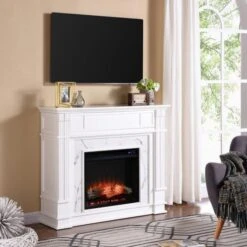 SEI 48 Inch Highgate Electric Fireplace With Faux Surround -Fireplace Specialty Store sei 48 inch highgate electric fireplace with faux surround 56