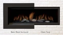 Sierra Flame Austin Series Fireplace Black Trim With Safety Barrier