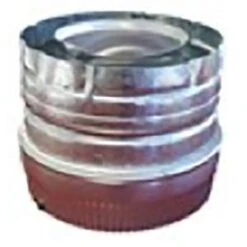 Sierra Flame Dura-Flex Galvanized Adapter For Flex Vent Pipe To Rigid Vent Pipe
