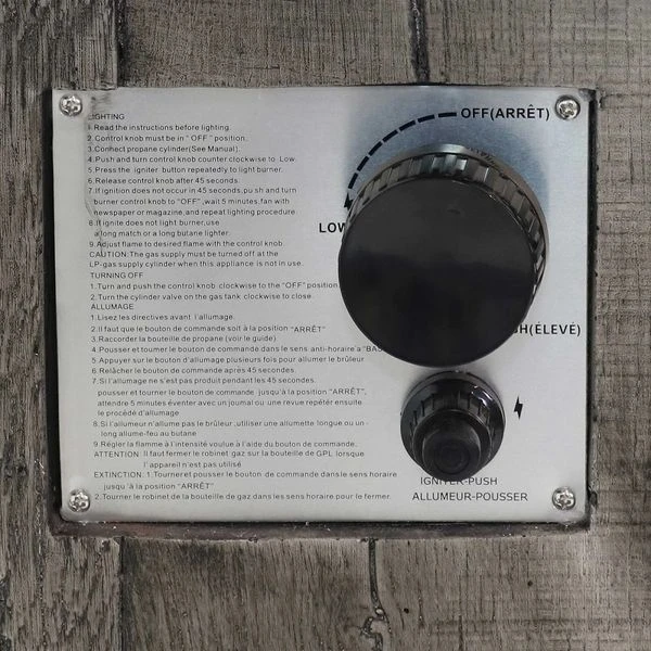 Sunnydaze 20 Inch Cast Stone And Weathered Wood Propane Fire Pit Table - Manual Ignition 7 Sunnydaze 20 Inch Cast Stone And Weathered Wood Propane Fire Pit Table - Manual Ignition - Image 5