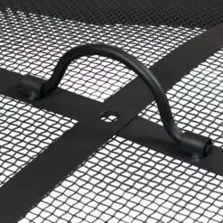 Sunnydaze 22 Inch Round Black Heavy-Duty Steel Mesh Fire Pit Spark Screen 7 Sunnydaze 22 Inch Round Black Heavy-Duty Steel Mesh Fire Pit Spark Screen -Fireplace Specialty Store sunnydaze 22 inch round black heavy duty steel mesh fire pit spark screen 10