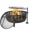 Sunnydaze 30 Inch Black Steel All Star Portable Outdoor Wood Burning Fire Bowl -Fireplace Specialty Store sunnydaze 30 inch black steel all star portable outdoor wood burning fire bowl 6