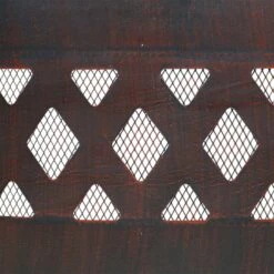 Sunnydaze 36 Inch Black Steel Crossweave Cutout Portable Outdoor Wood Burning Fire Pit Ring -Fireplace Specialty Store sunnydaze 36 inch black steel crossweave cutout portable outdoor wood burning fire pit ring 11